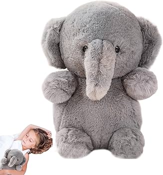 Amazon.co.jp: ゾウのぬいぐるみ,赤ちゃんのための象のおもちゃ | 灰色